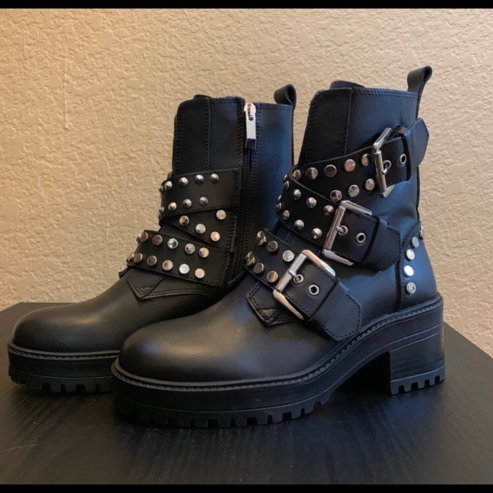 Zara Leather Ankle Boots